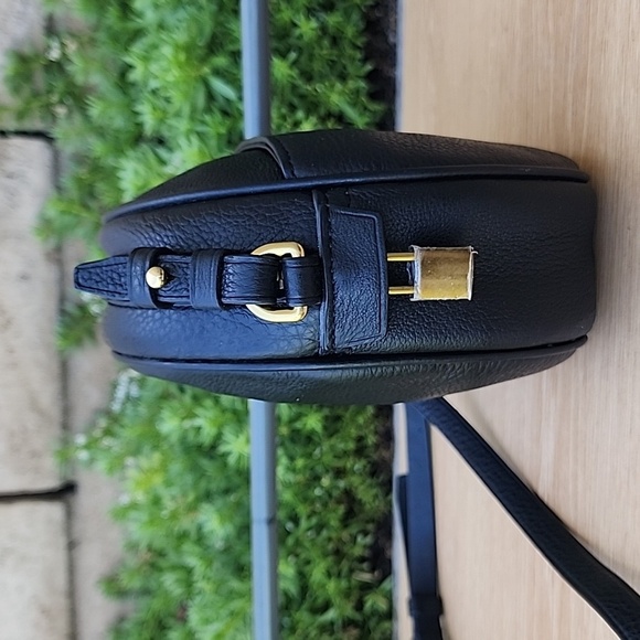 J. Crew Black circle bag in Italian leather with initials with Lock and keys - Picture 2 of 15